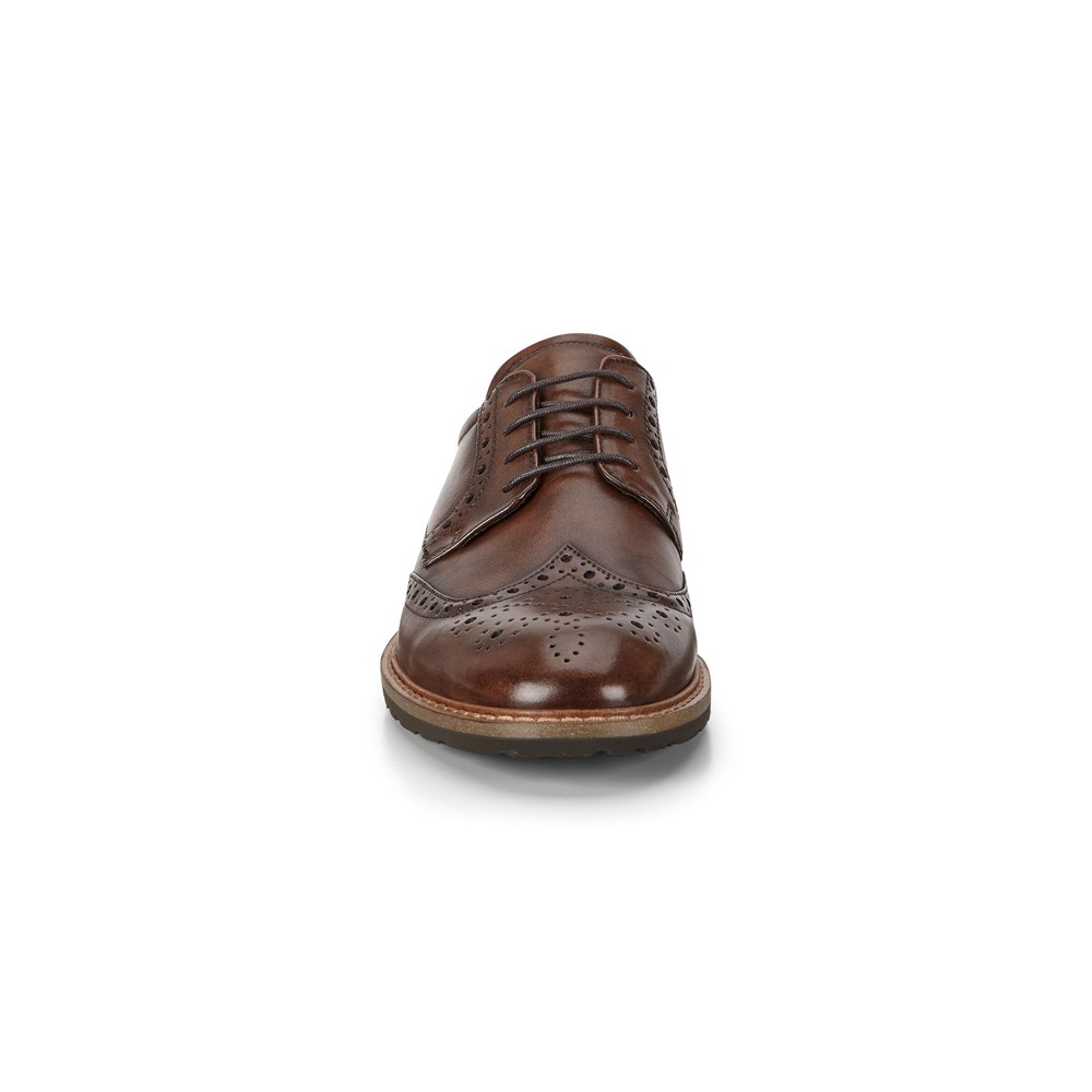 Zapatos De Vestir Hombre - ECCO Vitrus I Wing Tip Tie - Marrom - XPU638472